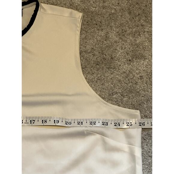 J. Crew NWT 365 Ruffle Neck Shell Satin Crepe Top Women's Size 3X Career Office - Picture 4 of 11